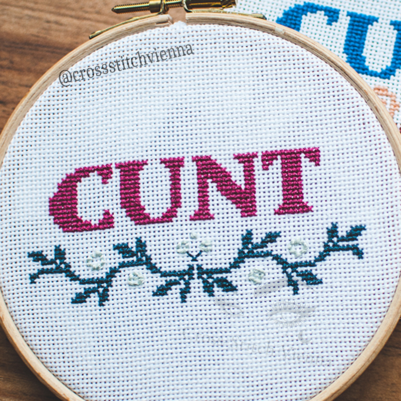 CUNT – Free Counted Cross-Stitch Pattern Finish