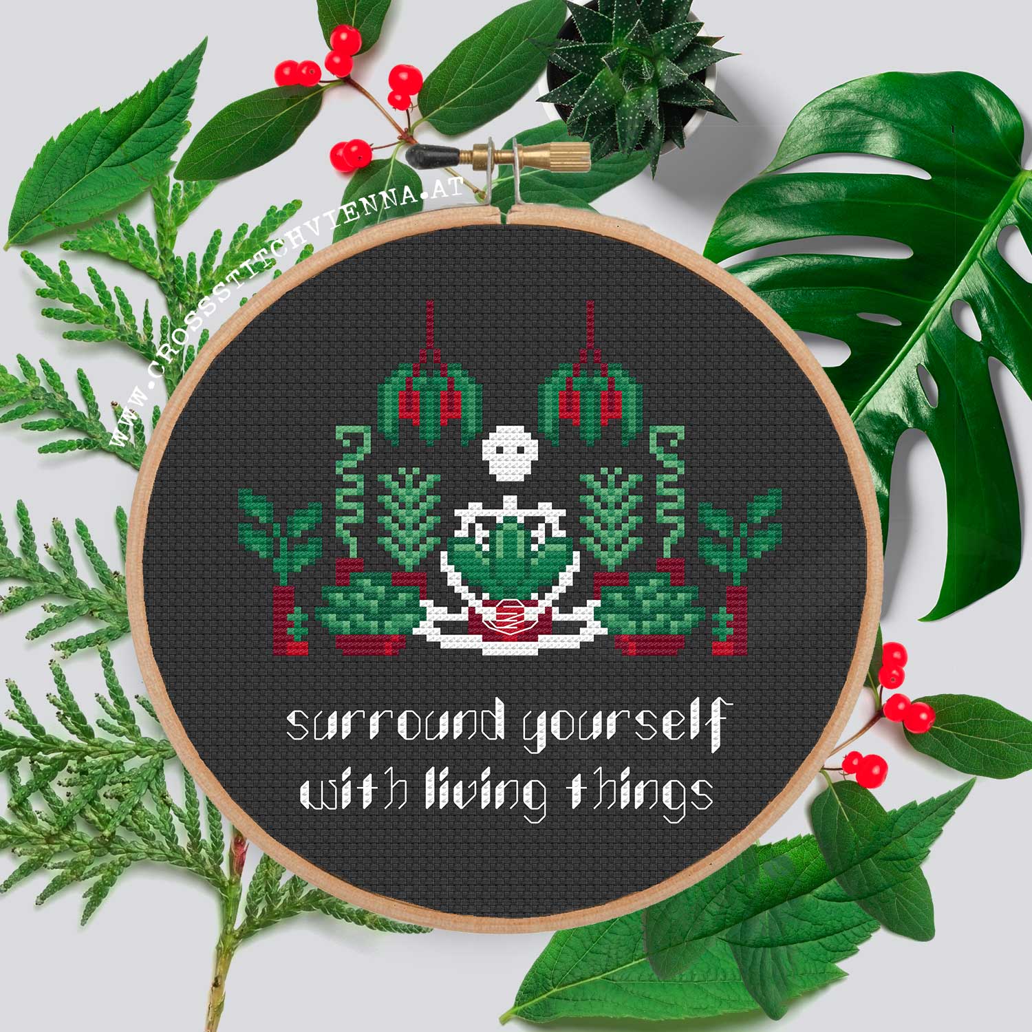 Surround Yourself with Living Things Cross-Stitch Pattern | Early Access